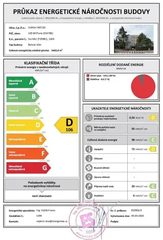 Prodej bytu 2+1, Praha, Ke kladivům, 62 m2