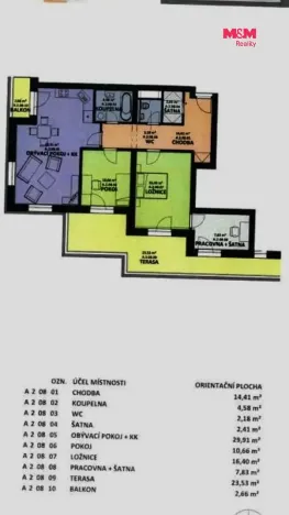 Pronájem bytu 4+kk, Pardubice, U Sportovní školy, 94 m2