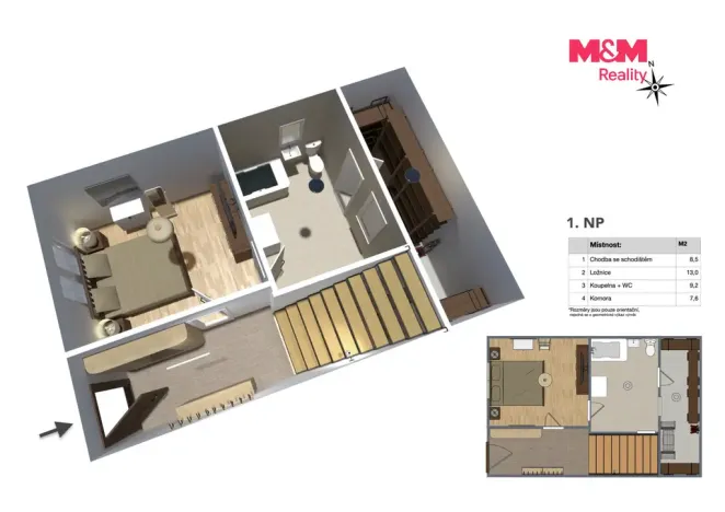 Prodej rodinného domu, Týnec nad Labem, Havlíčkova, 84 m2
