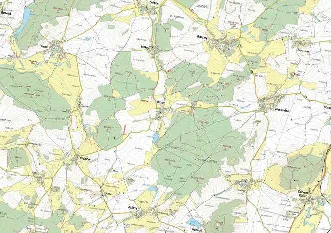 Prodej pole, Biřkov, 2310 m2
