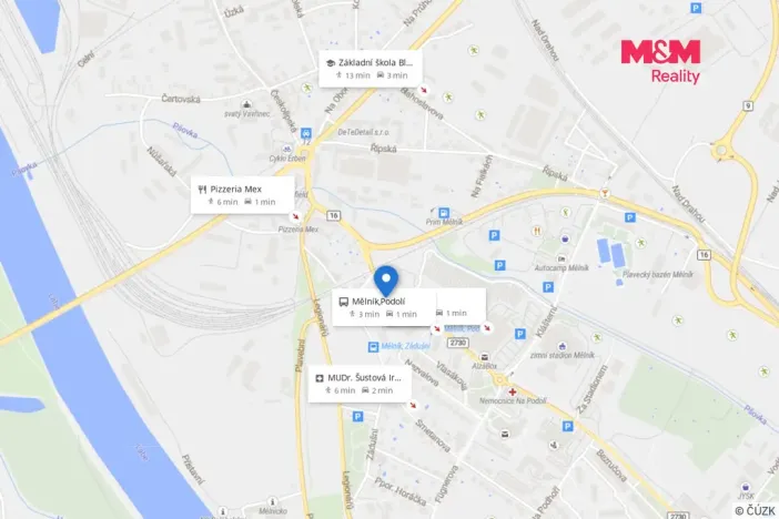 Prodej bytu 3+1, Mělník, Dykova, 74 m2