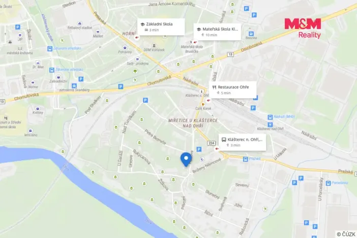 Prodej bytu 2+1, Klášterec nad Ohří - Miřetice u Klášterce nad Ohří, Husova, 50 m2