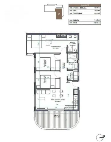 Prodej bytu 4+kk, Guardamar del Segura, Alicante, Španělsko, 93 m2