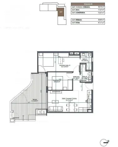 Prodej bytu 3+kk, Guardamar del Segura, Alicante, Španělsko, 76 m2