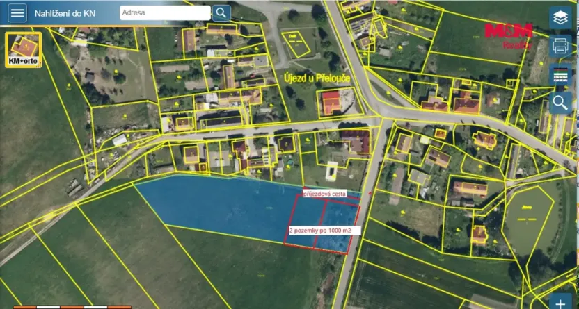 Prodej pozemku pro bydlení, Újezd u Přelouče, 1000 m2