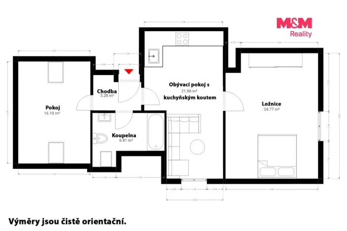 Prodej bytu 3+kk, Vimperk - Vimperk II, Jirchářská, 78 m2
