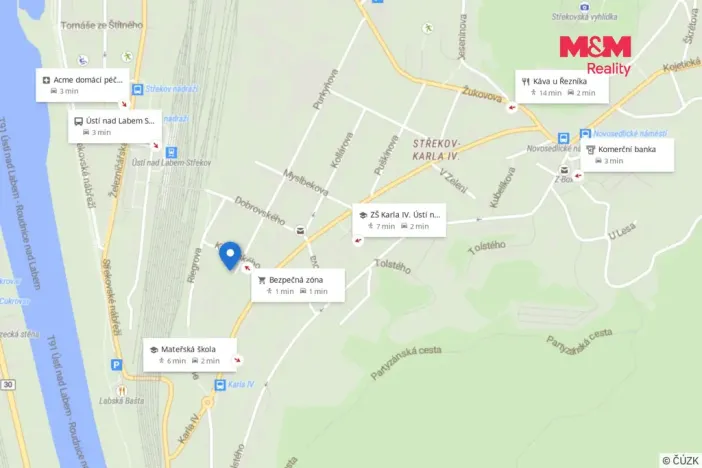 Prodej bytu 2+kk, Ústí nad Labem - Střekov, Purkyňova, 48 m2