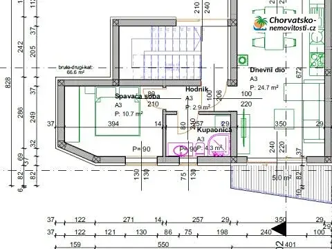 Prodej bytu 2+kk, Tribalj, Chorvatsko, 48 m2