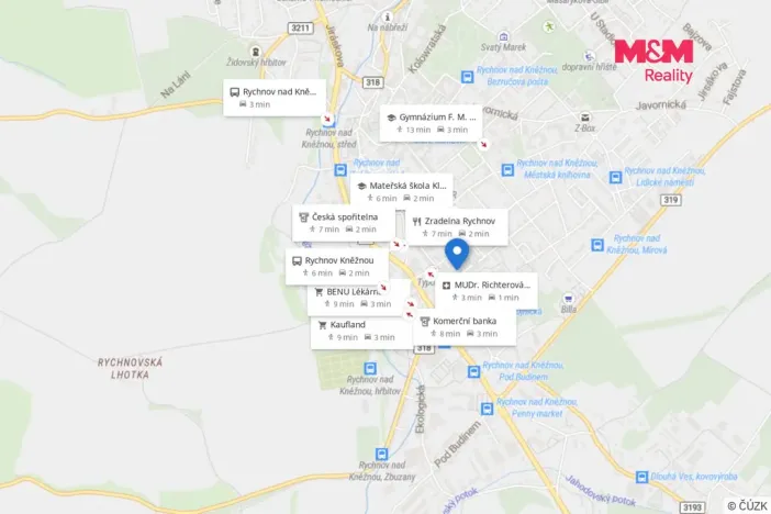 Prodej bytu 2+1, Rychnov nad Kněžnou, Sokolovská, 56 m2