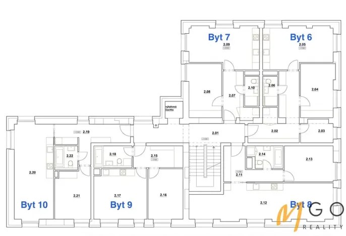 Pronájem bytu 2+kk, Ústí nad Orlicí, Vrbenského, 48 m2