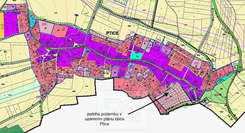 Prodej pozemku pro bydlení, Ptice, K Lesu, 800 m2