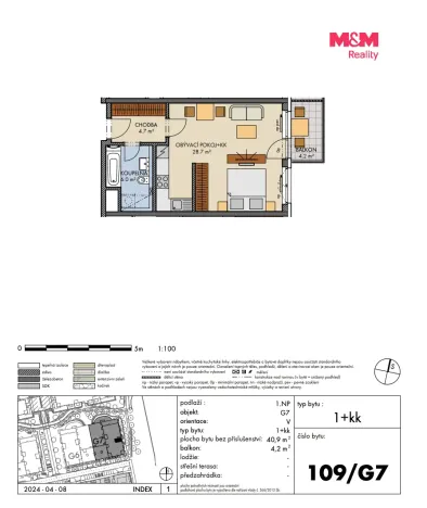 Prodej bytu 1+kk, Praha, Honzíkova, 41 m2