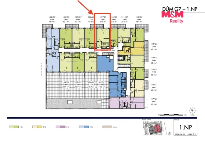 Prodej bytu 1+kk, Praha, Honzíkova, 41 m2