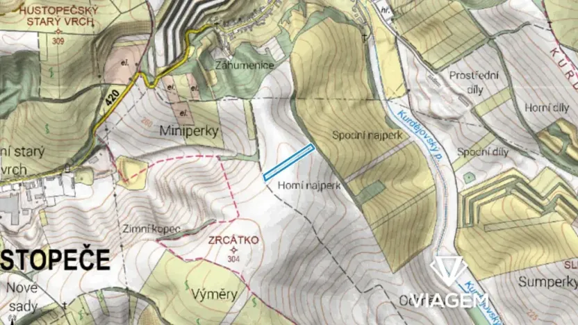 Prodej pole, Kurdějov, 7690 m2
