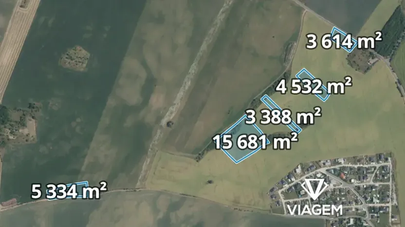 Prodej podílu pole, Veliká Ves, 5424 m2