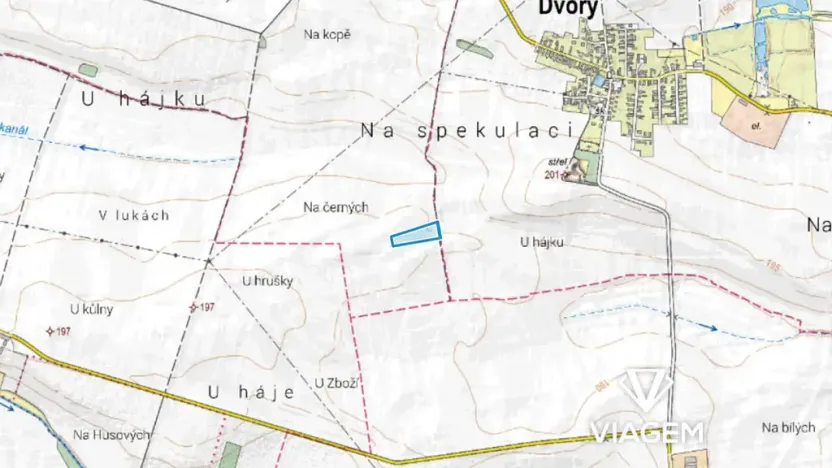 Prodej podílu pole, Čilec, 1309 m2