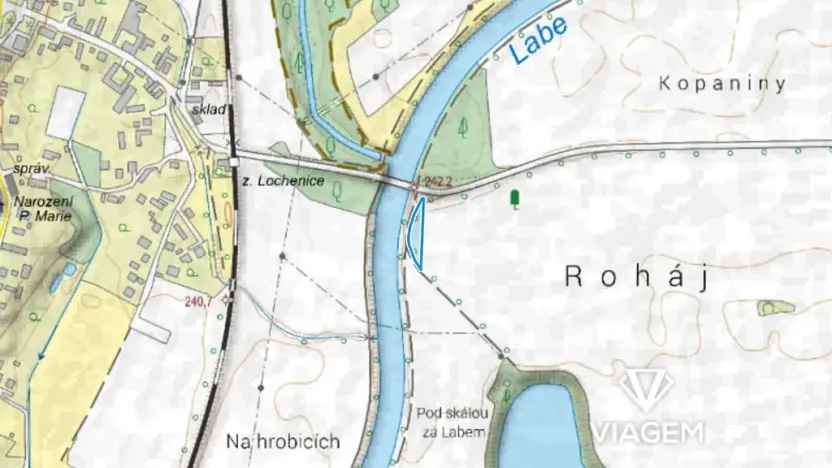 Prodej pole, Lochenice, 1325 m2