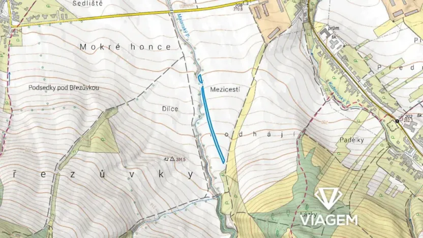 Prodej podílu pole, Hrubá Vrbka, 1613 m2