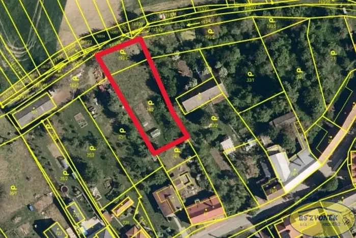 Prodej zahrady, Zdounky, 1018 m2