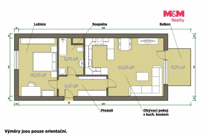 Pronájem bytu 2+kk, Plzeň - Valcha, Datlová, 58 m2