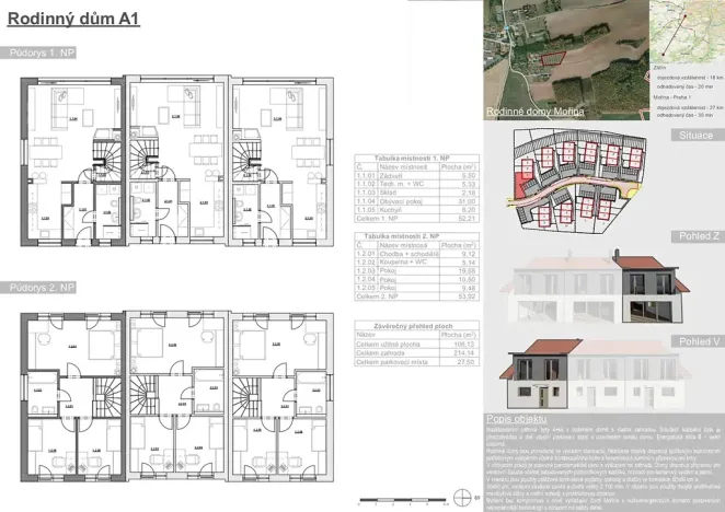 Prodej bytu 4+kk, Mořina, 106 m2