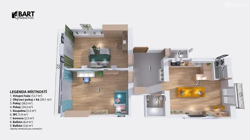 Prodej bytu 3+kk, Brno, Botanická, 100 m2