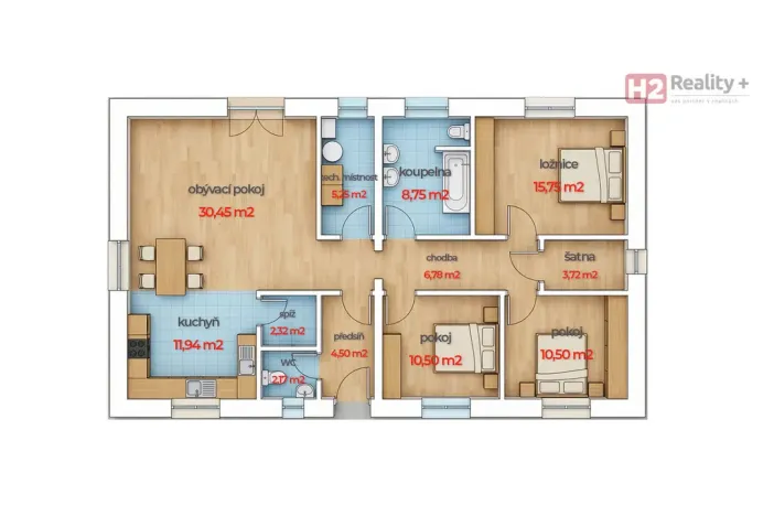 Prodej rodinného domu, Úpohlavy, 125 m2