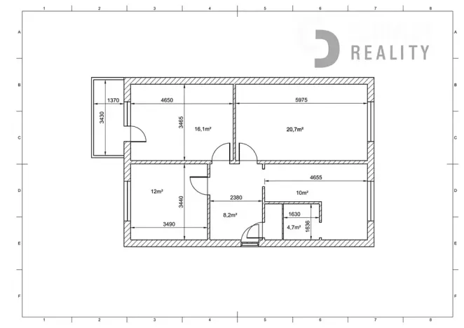 Prodej bytu 3+1, Mokrá-Horákov, 75 m2