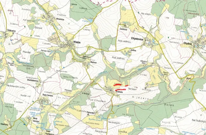 Prodej pole, Křešín, 10988 m2