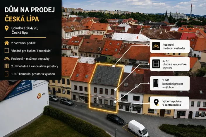Prodej rodinného domu, Česká Lípa, Sokolská, 150 m2