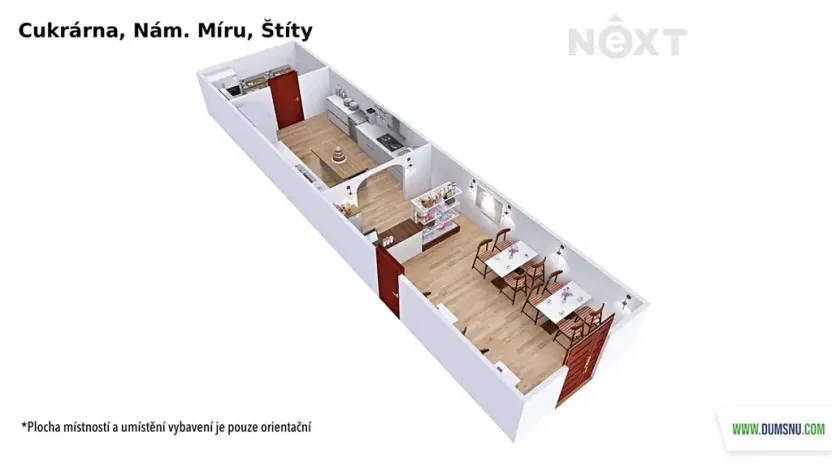 Pronájem restaurace, Štíty, nám. Míru, 59 m2
