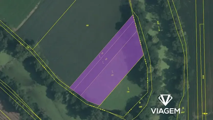Prodej podílu pole, Slavětín, 441 m2