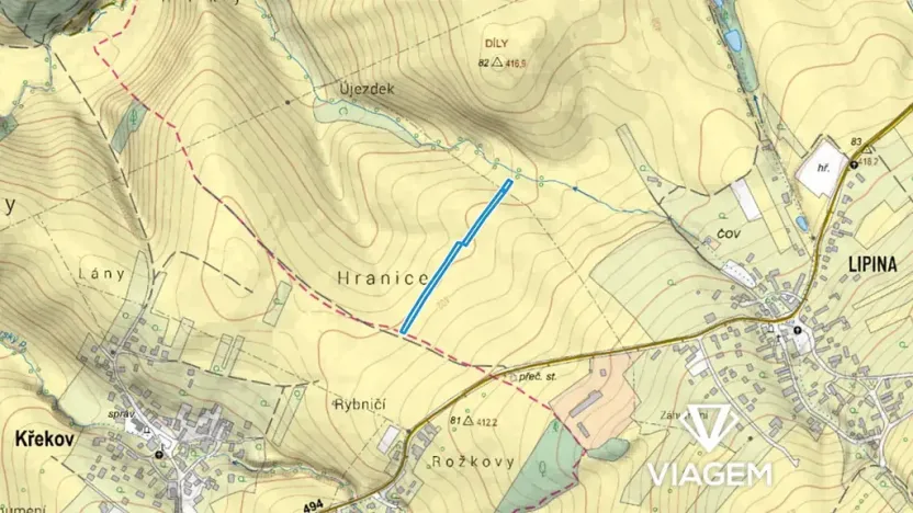 Prodej podílu pole, Valašské Klobouky, 1144 m2