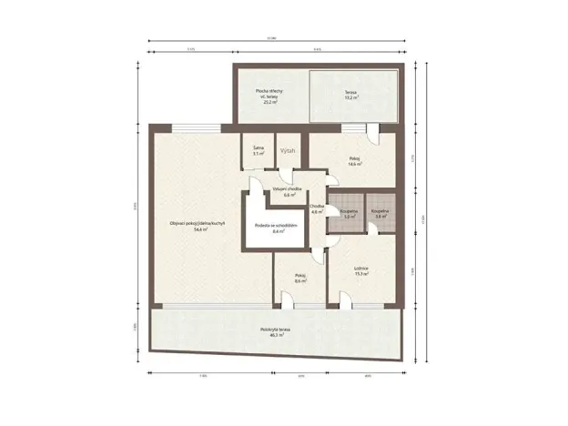 Prodej bytu 4+kk, Benešov, 183 m2