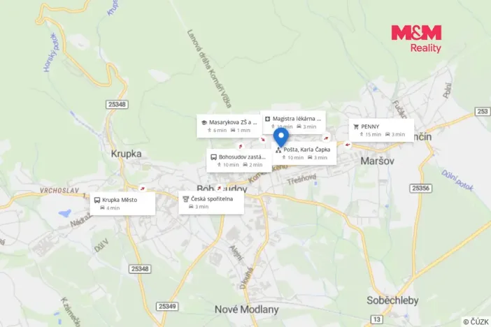 Prodej bytu 2+1, Krupka - Maršov, Karla Čapka, 61 m2