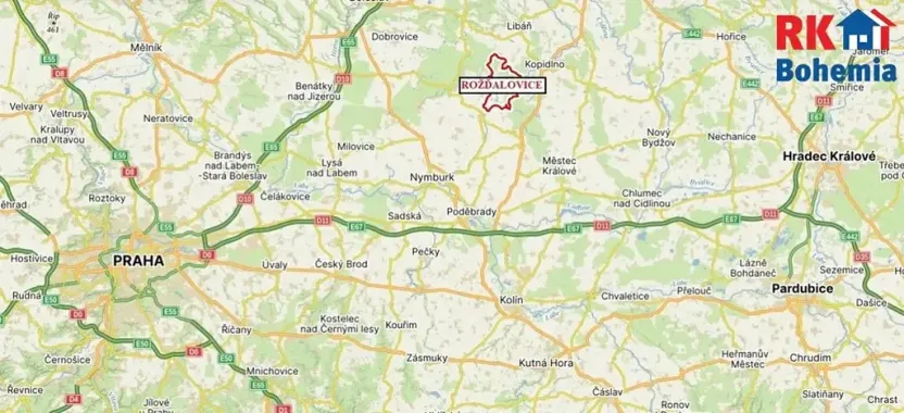 Prodej pozemku pro bydlení, Rožďalovice, Polní, 967 m2