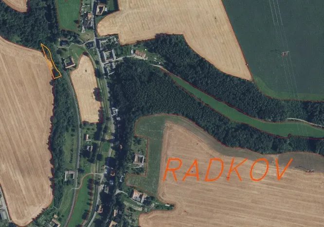 Prodej pozemku, Radkov, 1834 m2