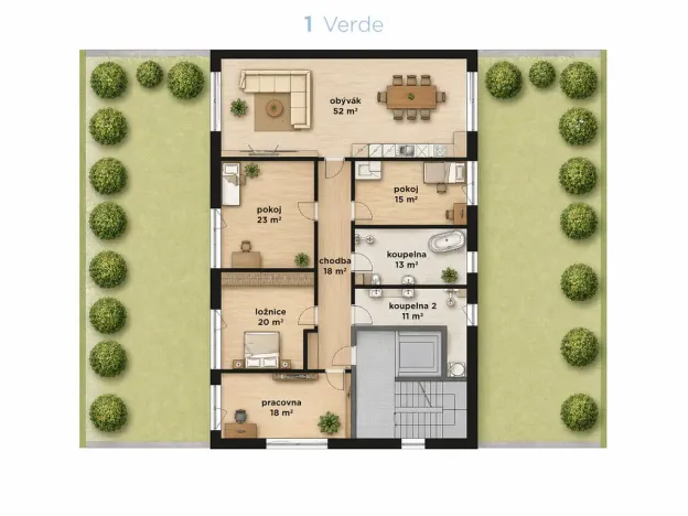 Prodej bytu 5+kk, Praha - Braník, Pod svahem, 180 m2