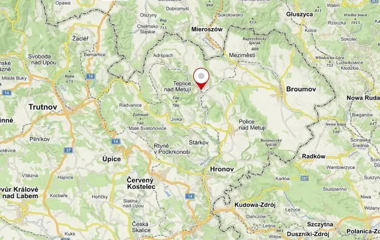 Prodej pozemku, Teplice nad Metují - Dolní Teplice, 2000 m2