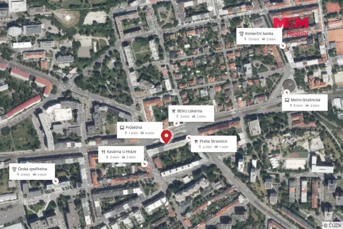 Pronájem bytu 2+1, Praha - Strašnice, V olšinách, 46 m2