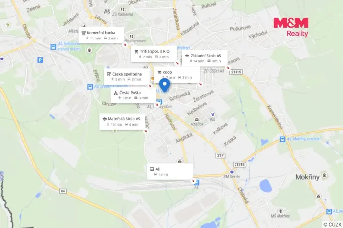 Pronájem bytu 3+1, Aš, Tesařská, 56 m2