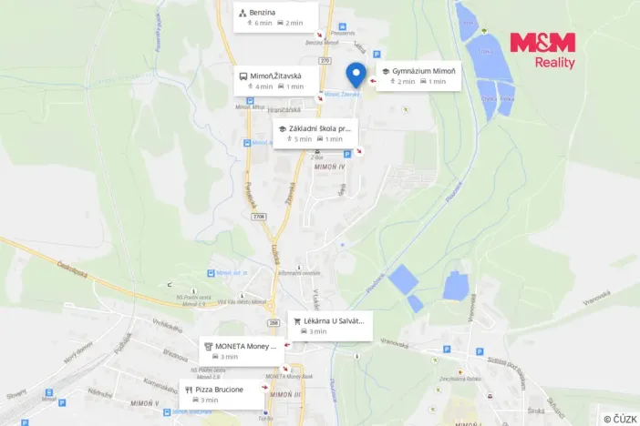 Pronájem bytu 1+kk, Mimoň - Mimoň IV, Letná, 30 m2