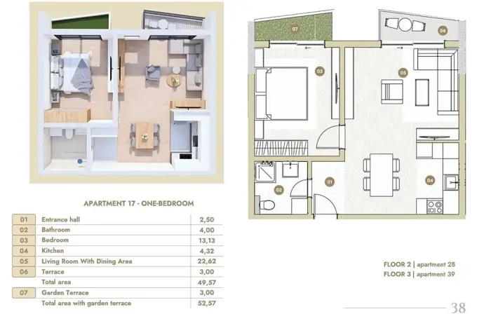Prodej bytu 2+kk, Bečići, Černá Hora, 52 m2