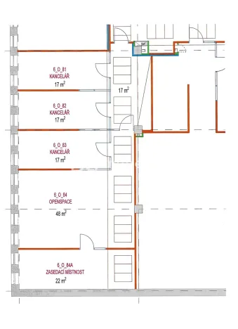 Pronájem kanceláře, Brno, 138 m2