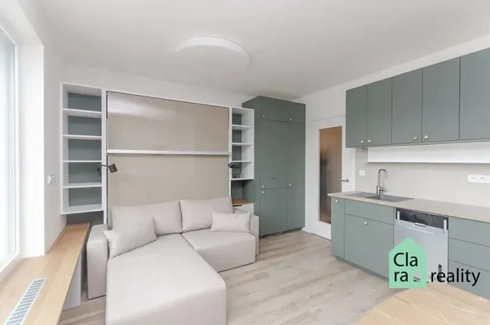Pronájem bytu 1+kk, Praha - Vysočany, Piskáčkových, 28 m2