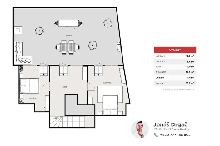 Pronájem bytu 4+1, Praha - Nusle, Dolní, 128 m2