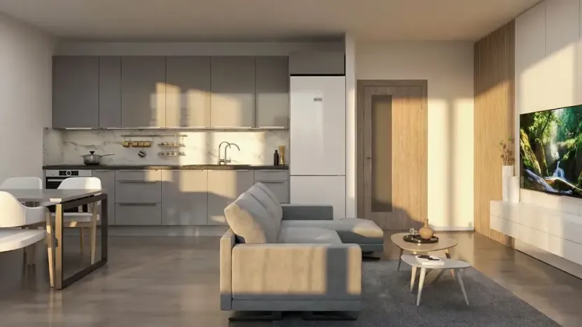 Prodej bytu 1+kk, Tuchoměřice, 49 m2