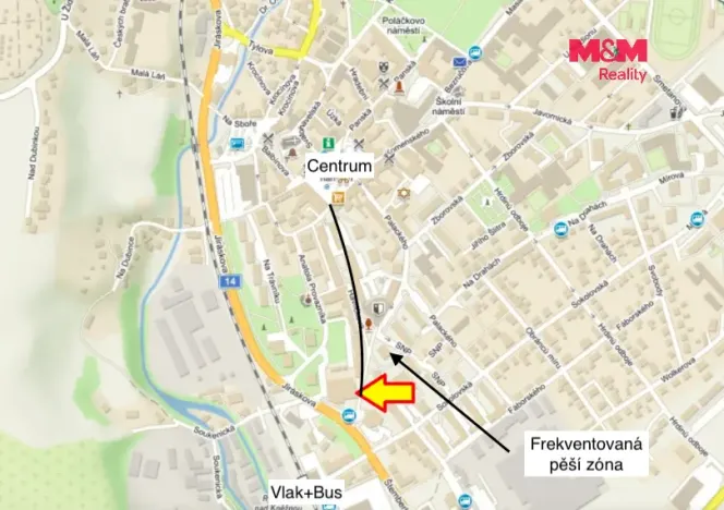 Pronájem kanceláře, Rychnov nad Kněžnou, Havlíčkova, 291 m2