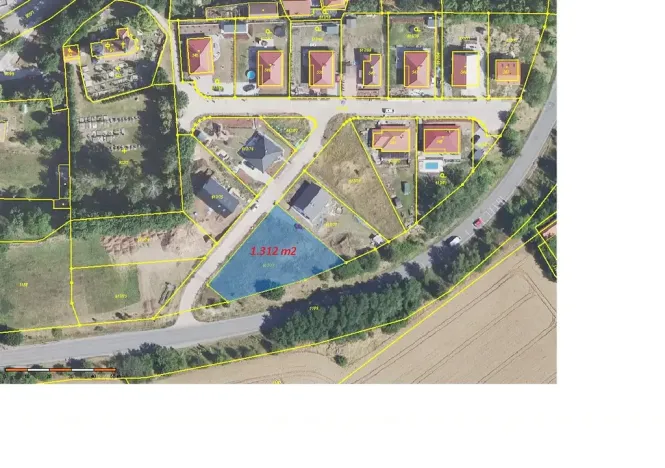 Prodej pozemku pro bydlení, Knovíz, U Kostela, 1312 m2