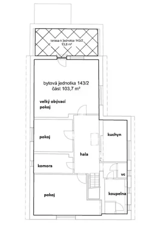 Pronájem bytu 3+1, Jirny, Na Jablonce, 118 m2